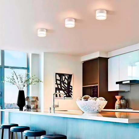 24D01RWH LÁMPARA DE TECHO ADOSABLE LED LUNA WHITE 10W