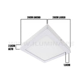 PANEL LED CUADRADO 24W ADOSABLE SIMPLE LUZ BLANCA 6500K