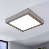 PANEL PLATEADO LED CUADRADO 24W ADOSABLE SIMPLE LUZ BLANCA 6500K