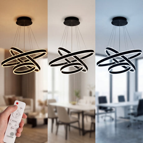 Tres ambientes de color: luz cálida para descanso y luz fría para trabajo