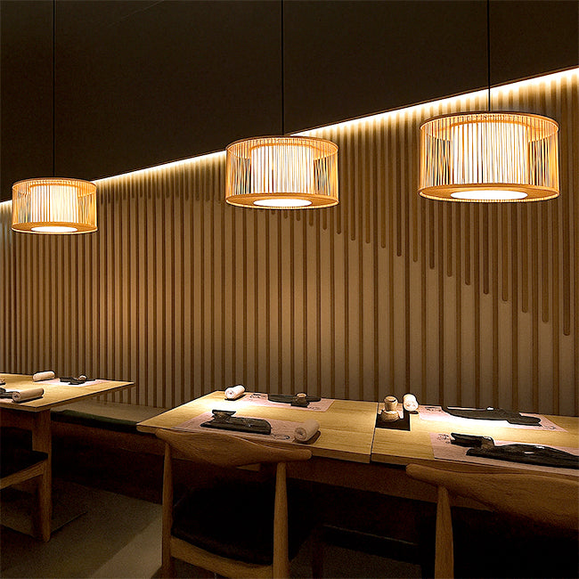 LÁMPARA COLGANTE BAMBÚ NATURAL CIELO - SIN FOCO