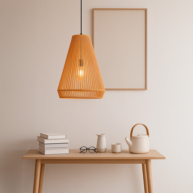 LÁMPARA COLGANTE ARTESANAL NINA - SIN FOCO