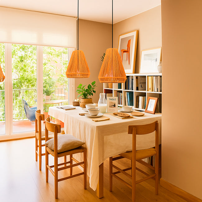 LÁMPARA COLGANTE ARTESANAL NINA - SIN FOCO