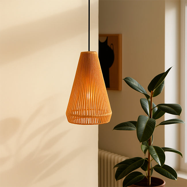 LÁMPARA COLGANTE ARTESANAL NINA - SIN FOCO