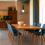 LÁMPARA COLGANTE TIPO JAULA DIAMOND BLACK - SIN FOCO