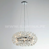 LÁMPARA COLGANTE CATALONIA CRISTAL LUX SILVER LED