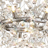 LÁMPARA COLGANTE CATALONIA CRISTAL LUX SILVER + FOCO LED SMD 5W G9 LUZ CÁLIDA