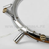 LÁMPARA COLGANTE CATALONIA CRISTAL LUX SILVER + FOCO LED SMD 5W G9 LUZ CÁLIDA