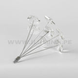 LÁMPARA COLGANTE CATALONIA CRISTAL LUX SILVER + FOCO LED SMD 5W G9 LUZ CÁLIDA