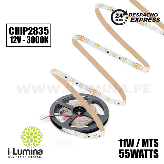 CINTA LED FLEX 55W LUZ CÁLIDA 3000K SMD2835 - 5MTS MARCA ILUMINA