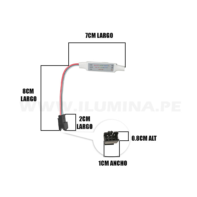 2835-120D-IC CONTROL PARA CINTA LED PIXEL