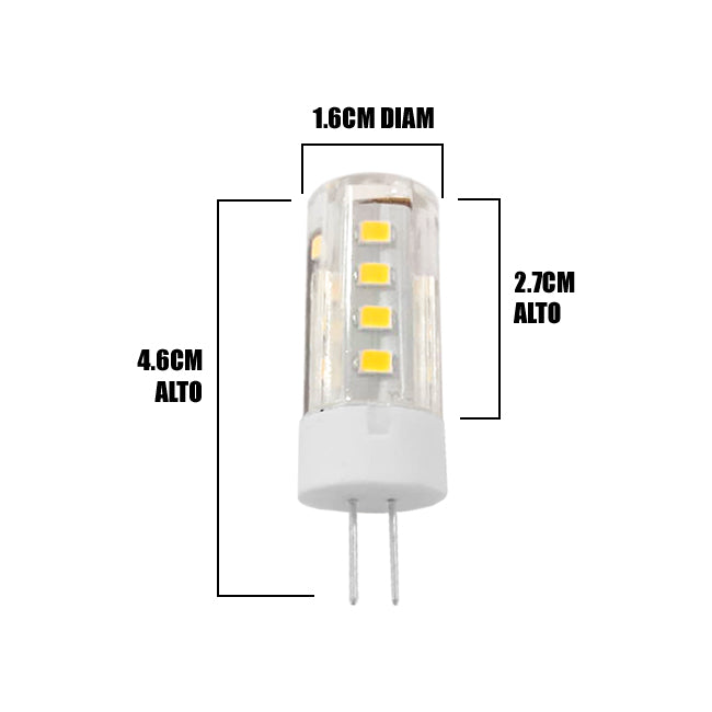 FOCO LED SMD 3W G4 ECOLAMPS LUZ CÁLIDA