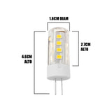 FOCO LED SMD 3W G4 ECOLAMPS LUZ CÁLIDA