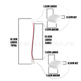 2P-10ST EXTENSIÓN CONECTOR DOBLE CON CABLE PARA CINTA COB LED MARCA ILUMINA (NO REQUIERE SOLDADURA)