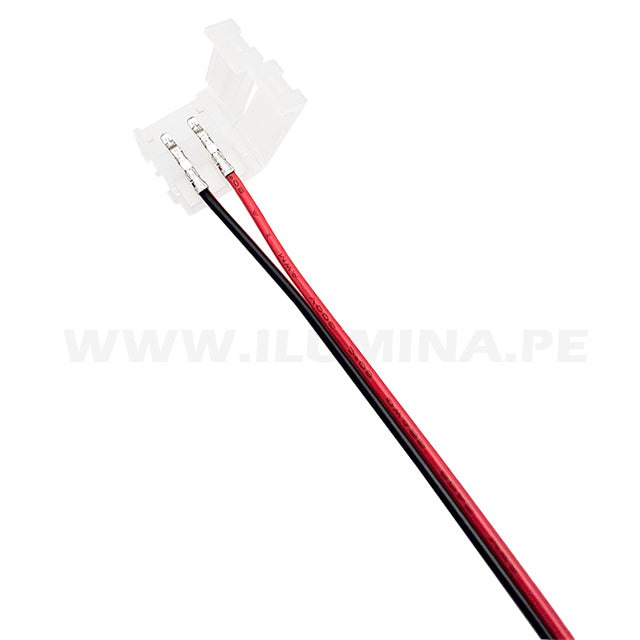 CONECTOR INICIAL PARA CINTA LED MARCA ILUMINA (NO REQUIERE SOLDADURA)