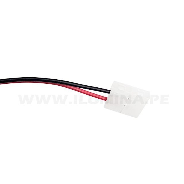 2P-8DT CONECTOR INICIAL CON CABLE PARA CINTA LED MARCA ILUMINA (NO REQUIERE SOLDADURA)