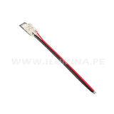 2P-8DT-COB CONECTOR INICIAL CON CABLE PARA CINTA COB LED MARCA ILUMINA (NO REQUIERE SOLDADURA)