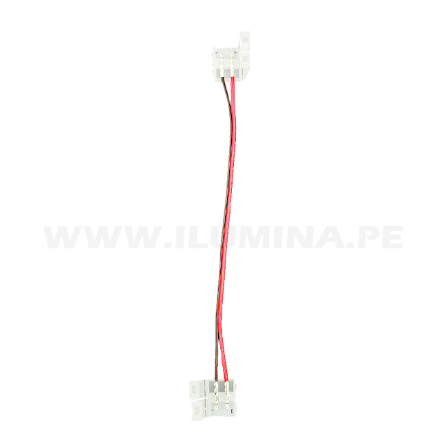 EXTENSIÓN CONECTOR DOBLE CON CABLE PARA CINTA COB LED MARCA ILUMINA (NO REQUIERE SOLDADURA)