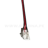 2P-8ST-COB EXTENSIÓN CONECTOR DOBLE CON CABLE PARA CINTA COB LED MARCA ILUMINA (NO REQUIERE SOLDADURA)