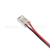 2P-8ST-COB EXTENSIÓN CONECTOR DOBLE CON CABLE PARA CINTA COB LED MARCA ILUMINA (NO REQUIERE SOLDADURA)