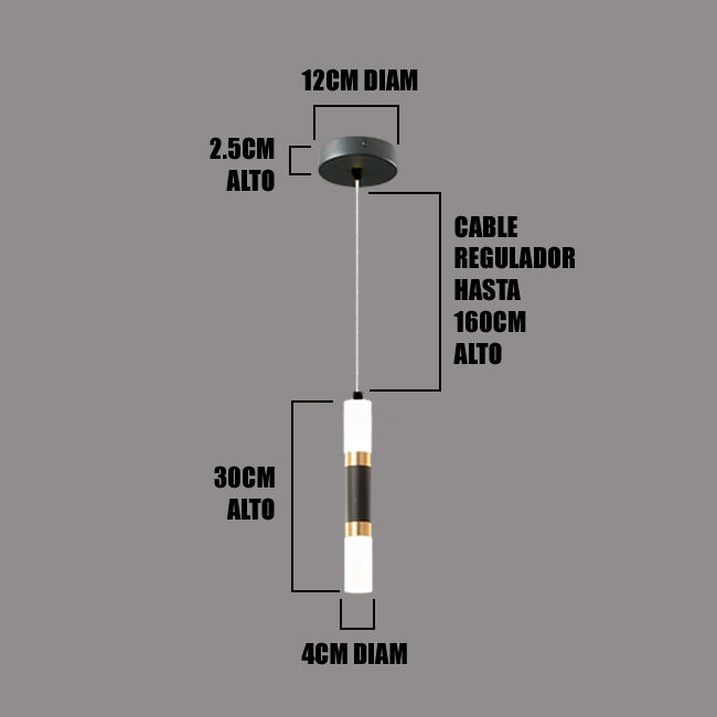LÁMPARA COLGANTE SUPER SLIM LED ANABEL 5W