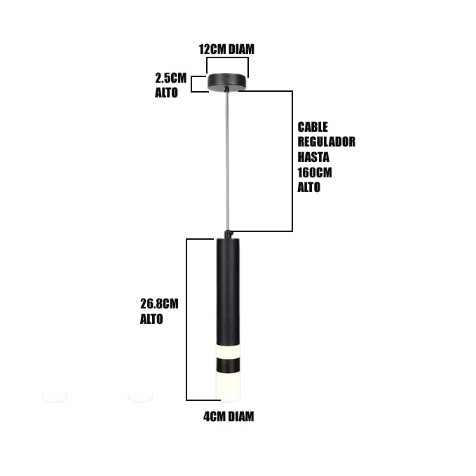 LÁMPARA COLGANTE SUPER SLIM LED MIRANDA 5W