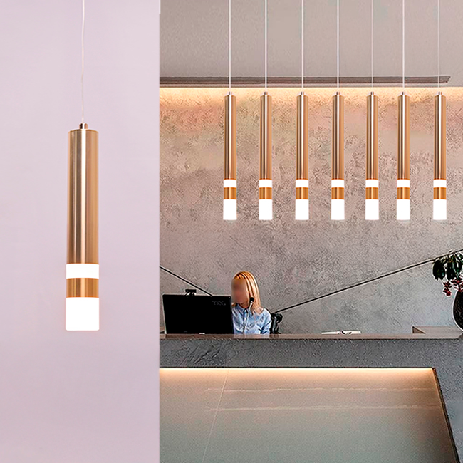 LÁMPARA COLGANTE SUPER SLIM LED GOLDEN 5W