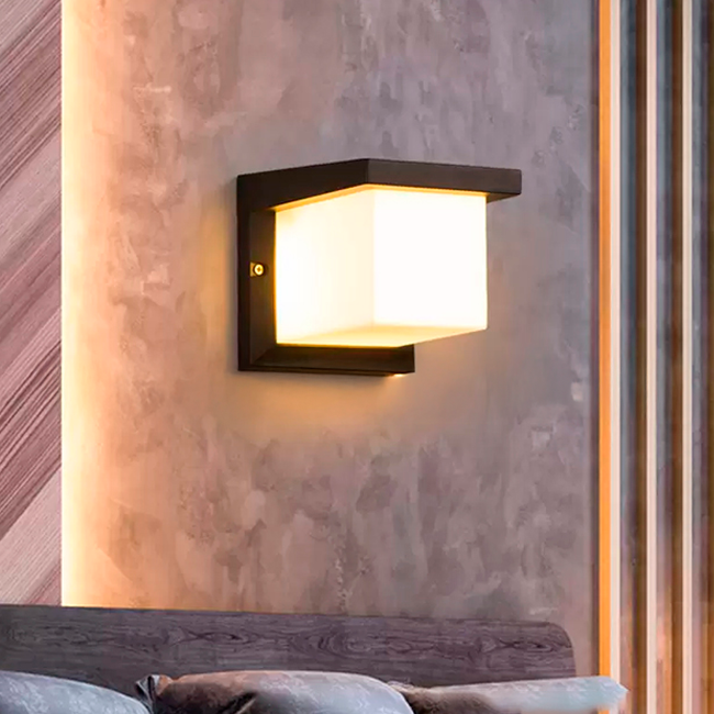 LÁMPARA DE EXTERIOR NOREL BLACK LED 10W LUZ CÁLIDA