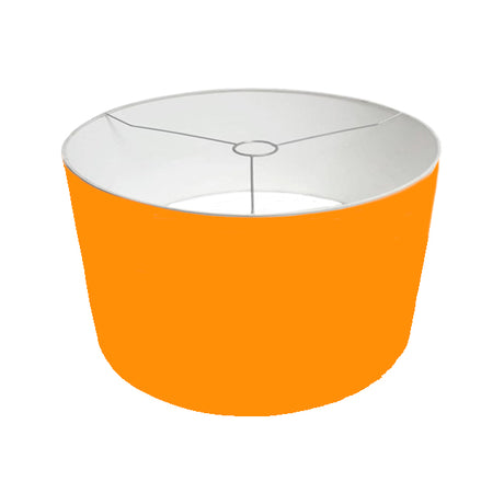 PANTALLA DECORATIVA PARA LÁMPARA 40DIAM 25ALT HUACHA IMPORTADA COLOR ANARANJADO