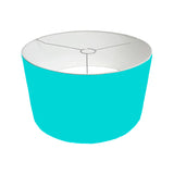 PANTALLA DECORATIVA PARA LÁMPARA 40DIAM 25ALT HUACHA IMPORTADA COLOR CELESTE