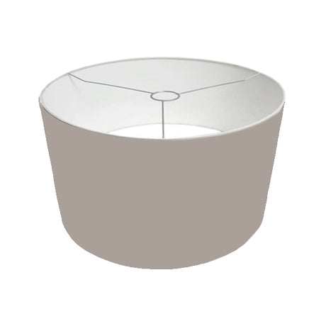PANTALLA DECORATIVA PARA LÁMPARA 40DIAM 25ALT HUACHA IMPORTADA COLOR GRIS