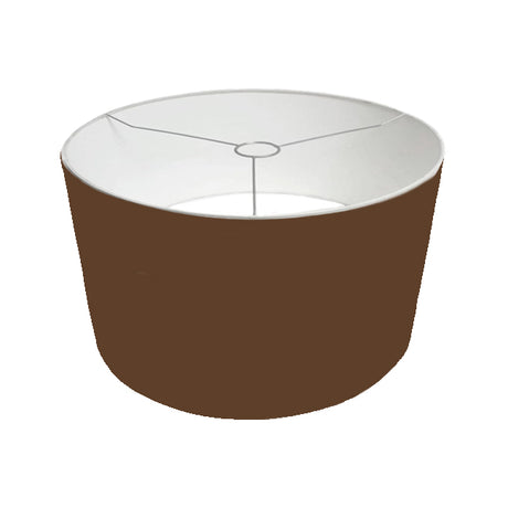 PANTALLA DECORATIVA PARA LÁMPARA 40DIAM 25ALT HUACHA IMPORTADA COLOR MARRÓN
