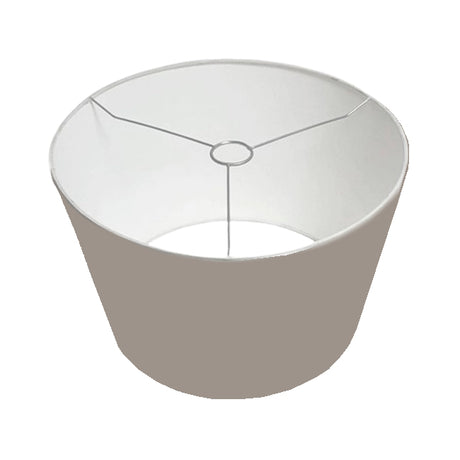 PANTALLA DECORATIVA CÓNICA 45DIAM X 35DIAM X 25ALT HUACHA IMPORTADA COLOR  GRIS