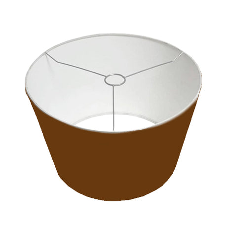 PANTALLA DECORATIVA CÓNICA 45DIAM X 35DIAM X 25ALT HUACHA IMPORTADA COLOR MARRÓN
