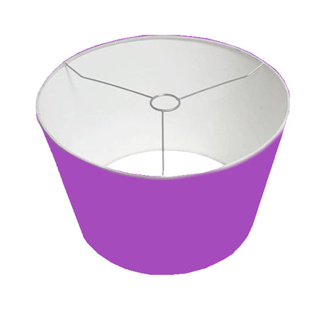 PANTALLA DECORATIVA CÓNICA 45DIAM X 35DIAM X 25ALT HUACHA IMPORTADA COLOR  MORADO
