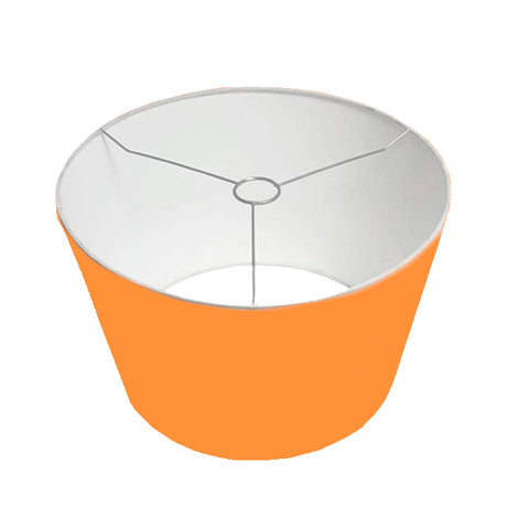 PANTALLA DECORATIVA CÓNICA 45DIAM X 35DIAM X 25ALT HUACHA IMPORTADA COLOR  ANARANJADO
