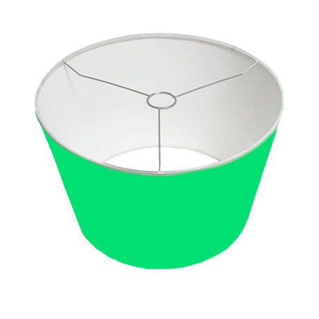 PANTALLA DECORATIVA CÓNICA 45DIAM X 35DIAM X 25ALT HUACHA IMPORTADA COLOR  VERDE
