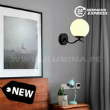 LÁMPARA DE PARED INTERIOR MURCIA UP BLACK LED