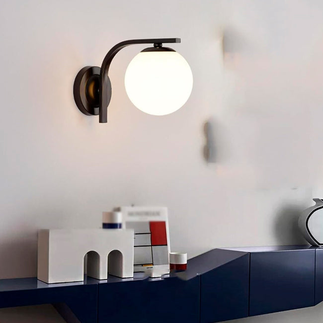 LÁMPARA DE PARED INTERIOR HARPER BLACK LED - SIN FOCO