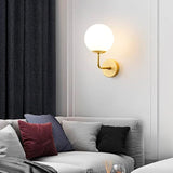 LÁMPARA DE PARED INTERIOR IVY GOLD LED + FOCO LED G45 4W E27 TRANSPARENTE ILUMINA