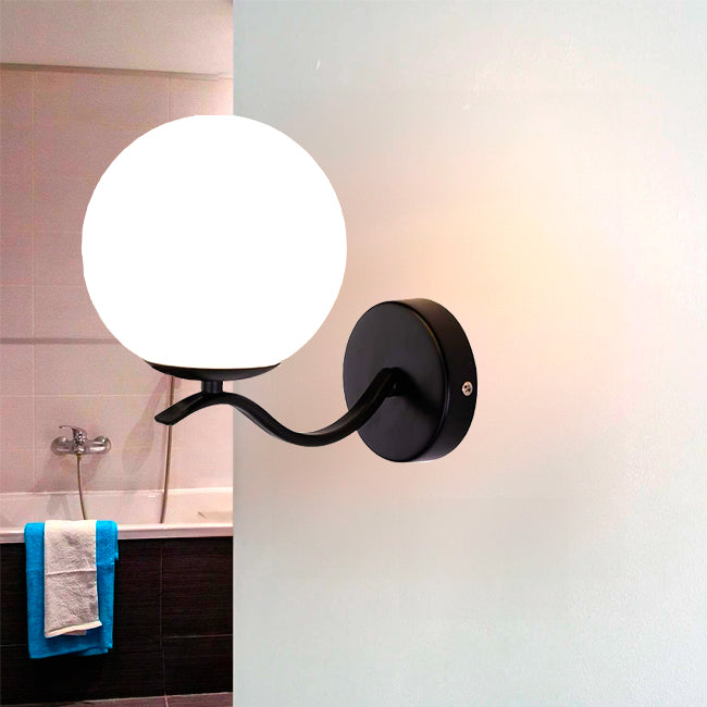 LÁMPARA DE PARED INTERIOR MURCIA BLACK LED - SIN FOCO
