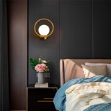 LÁMPARA DE PARED INTERIOR VALERIA GOLD + FOCO LED FILAMENTO G45 4W E27 TRANSPARENTE ILUMINA