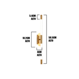 LÁMPARA DE PARED INTERIOR CHARLOTTE GOLD LED TRICOLOR