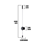 LÁMPARA DE PARED INTERIOR CHELSEA BLACK LED TRICOLOR