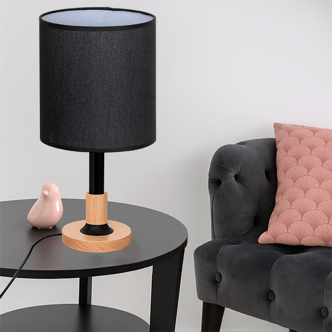 LÁMPARA DE MESA LINEAL KENDRA + FOCO LED 12W LUZ CÁLIDA
