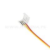 3P-10DT CONECTOR INICIAL CON CABLE PARA CINTA LED PIXEL MARCA ILUMINA (NO REQUIERE SOLDADURA)