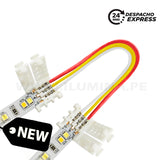 3P-10ST EXTENSIÓN CONECTOR DOBLE CON CABLE PARA CINTA COB LED MARCA ILUMINA (NO REQUIERE SOLDADURA)