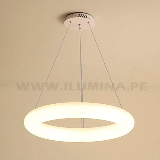 LÁMPARA COLGANTE DONA WHITE + CONTROL REMOTO LED