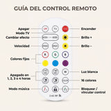 CINTA LED RGB USB 5V PARA TV 24-65 PULGADAS 3.5M CON CÁMARA + CONTROL REMOTO