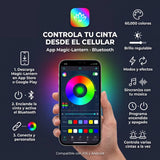 CINTA LED RGB USB 5V PARA TV 24-65 PULGADAS 3.5M CON CÁMARA + CONTROL REMOTO